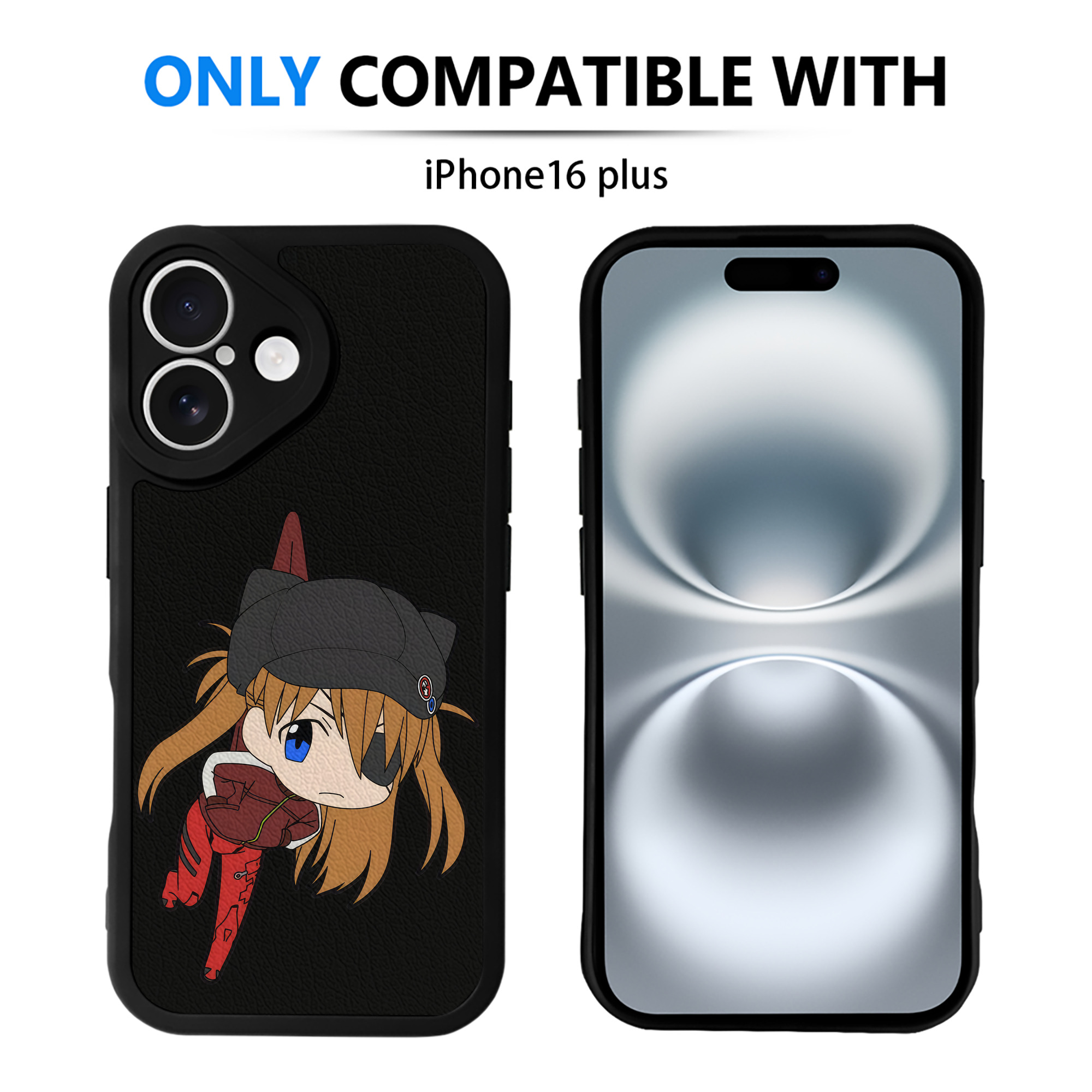 （画像用） EVA 新世紀エヴァンゲリオン 【iPhone 16シリーズ対応】シリコンスマホケース（レザー調） 材質：シリコン